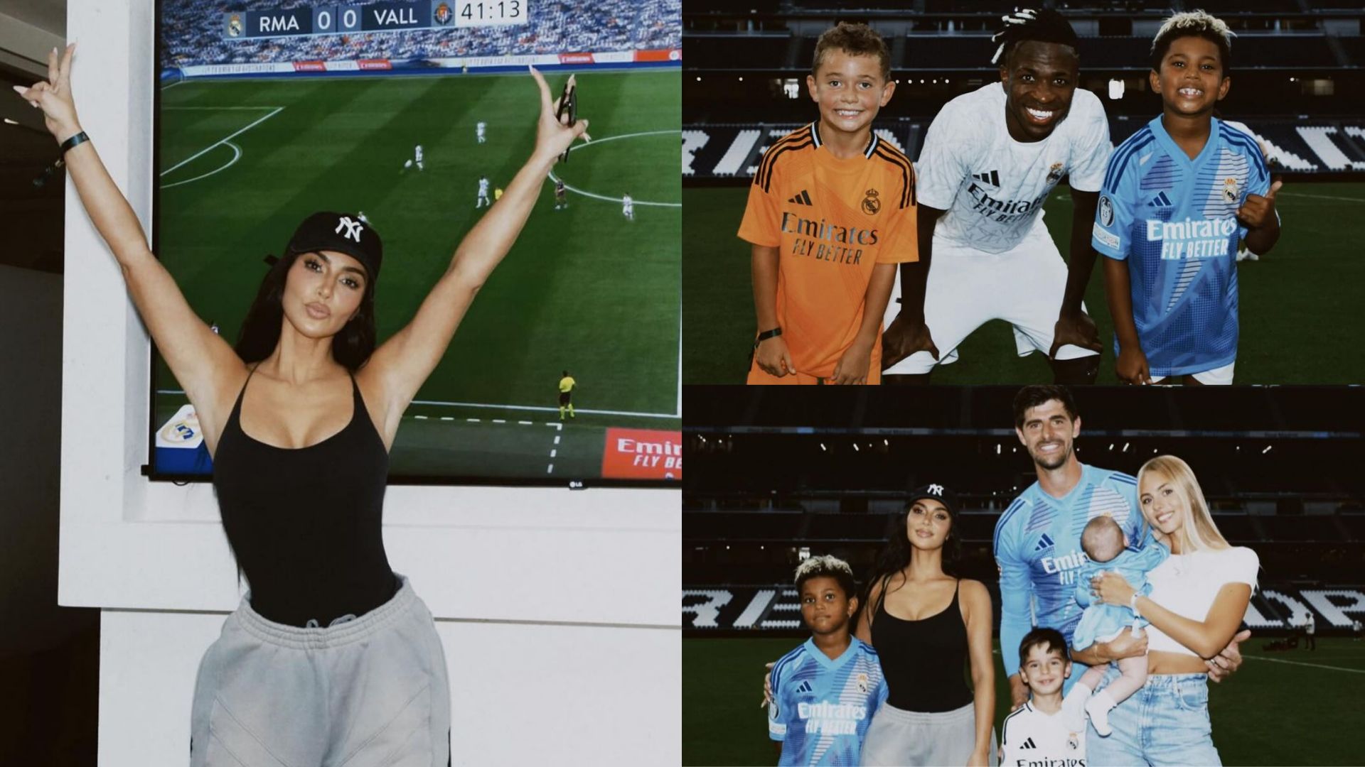 Vinicius Jr poses with Kim Kardashian's son Saint West as reality TV